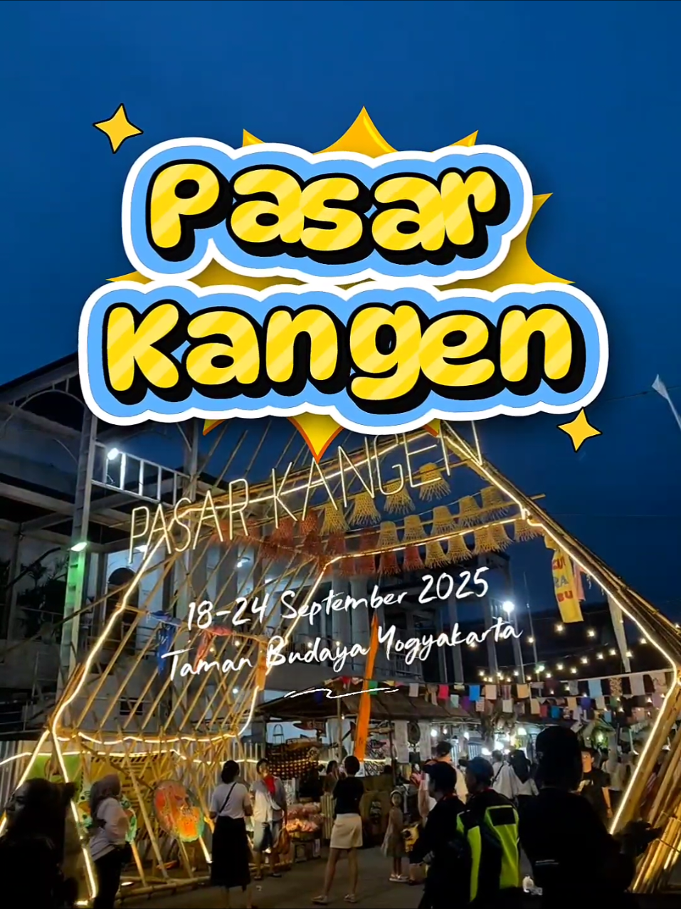 PASAR KANGEN JOGJA Part 1 edisi Kuliner ada 200 lebih booth jajanan dan pernak-pernik di Pasar Kangen Jogja yang berlangsung pada tanggal 18-24 September 2025 buka pada jam 15.00-22.00 tentunya kamu bakal Nostalgia dengan jajanan tempo doeloe dan barang antik.  lanjut part 2 edisi barang antik dan lainnya yaaa #eventjogja #kulinerjogja #pasarkangen #explorejogja #jogja 