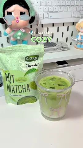 Pha tại nhà mà ngon chẳng kém quán 🍵 #botmatchacozy#botmatcha#cozy#matchalatte#matchacozy