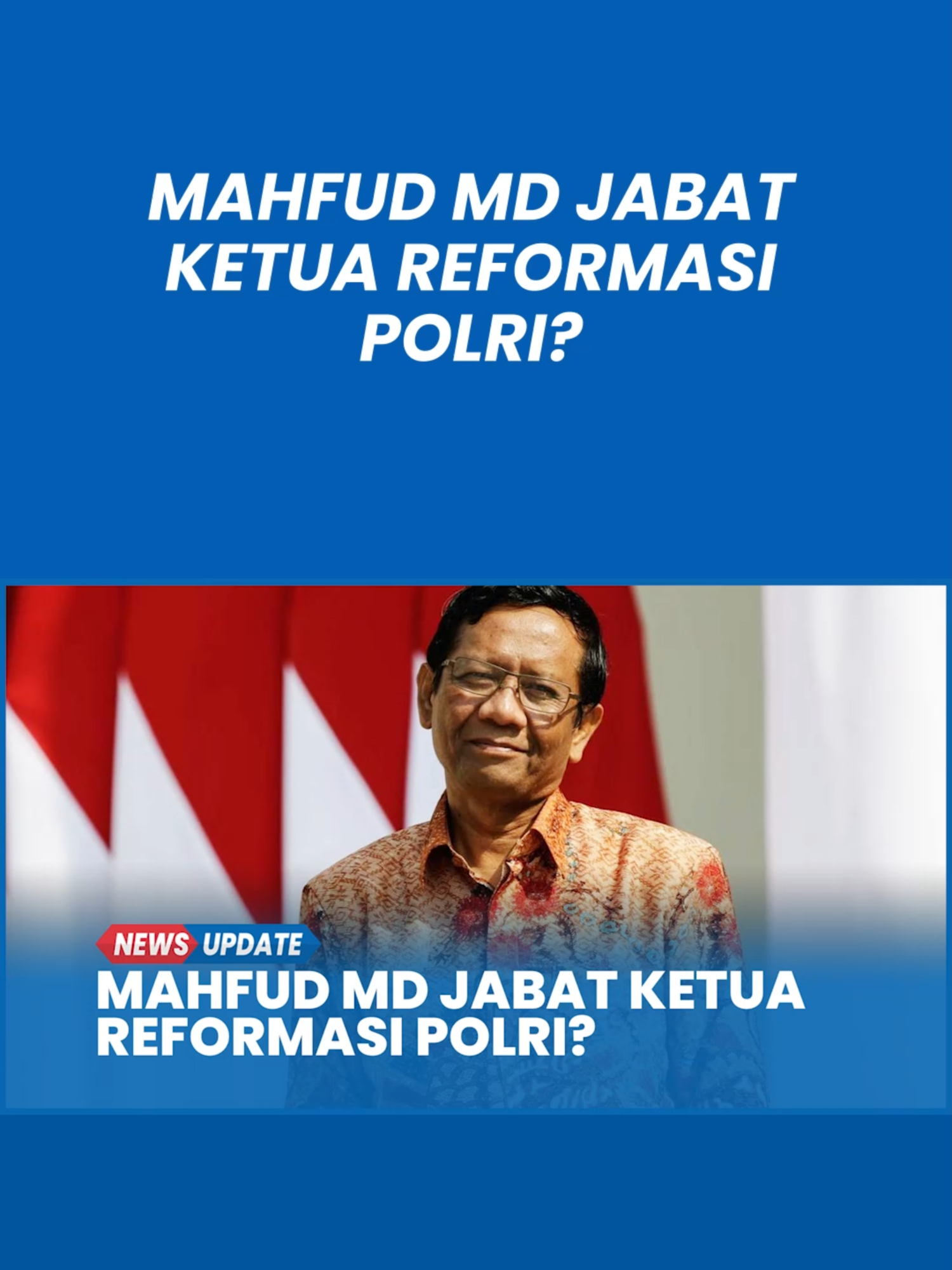 Istana Tanggapi Mahfud MD Diisukan Jadi Ketua Komite Reformasi Polri #mahfudmd #tribunjateng #jaditahuberkattribun #beritanasinal