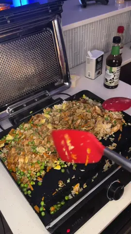 Chicken Fried Rice on the Ninja Griddle…  @Ninja Kitchen  #ninjakitchen #cooking #fyp #motivation #food 