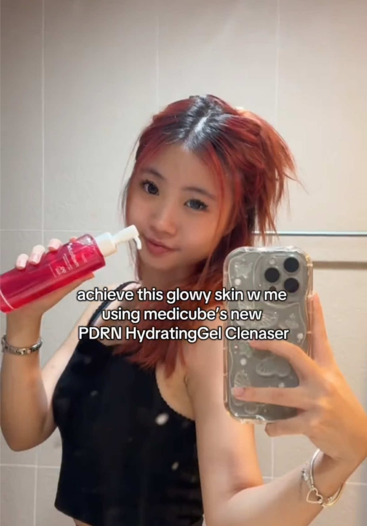 This PDRN Jelly Cleanser is a MUST-HAVE for sensitive skin! I LOOOOOVVEEEEEE ❤️ #medicube #skincare #pdrn #medicubeskincare #jellycleanser 
