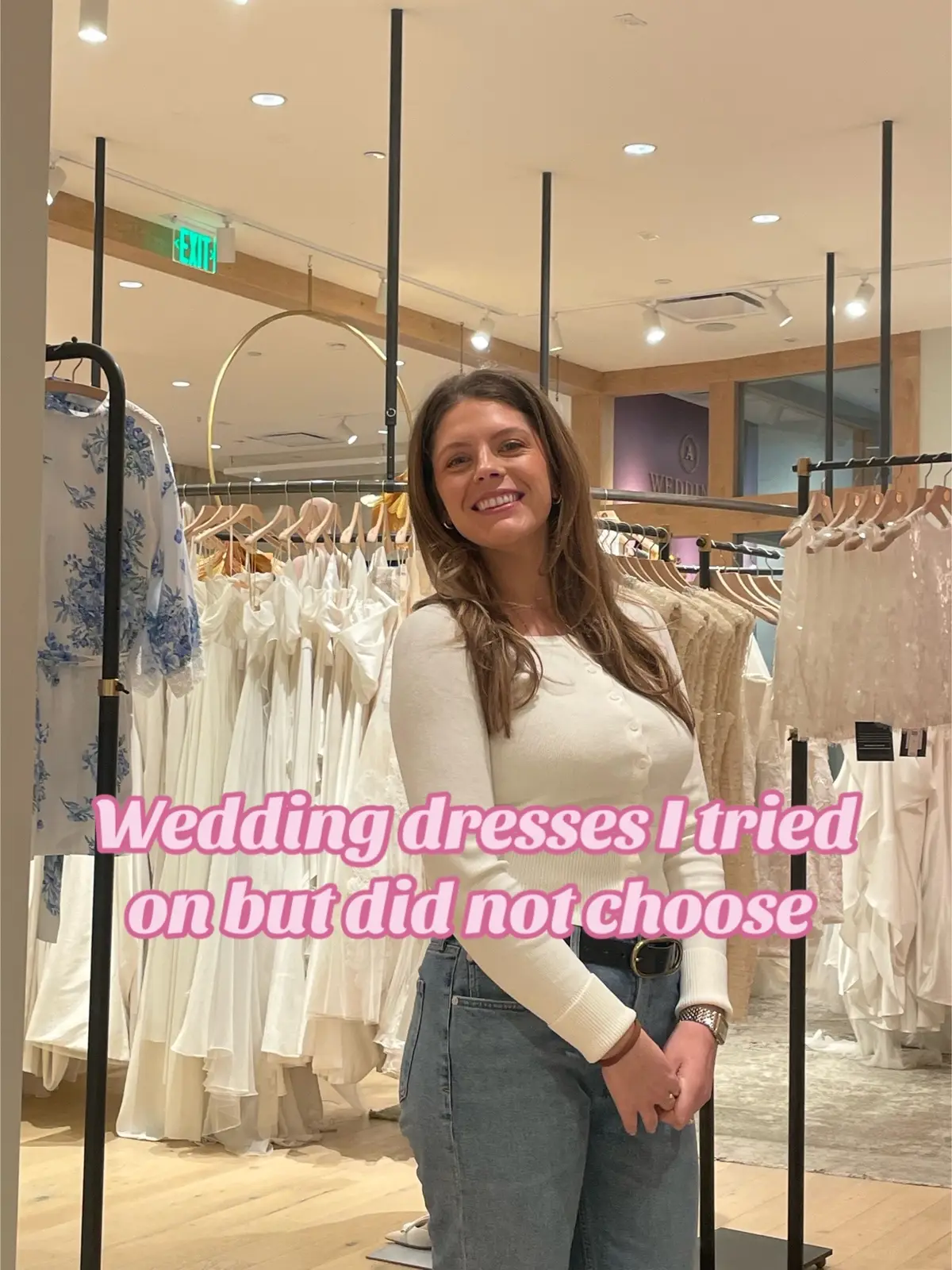 I tried my final one on at the first stop and they had it at the second and felt like it was a sign🥰 #microcreator #ugccreator #weddingdress #weddingdressshopping 