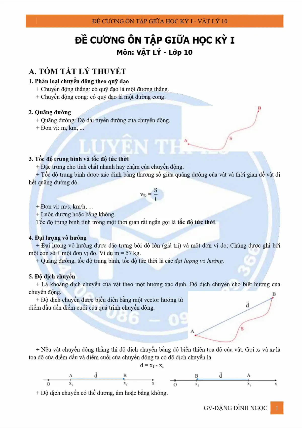 Đề cương vật lý lớp 10 ôn thi giữa kì #fyp #viral #luyenthi123 #sontungmtp #xuhuong 
