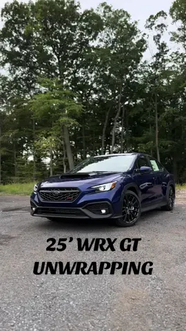 Unwrapping the 2025 @Subaru of America, Inc. WRW GT in Sapphire Blue Pearl Available at open road Subaru. #subaru #wrx #cars #asmr #subie