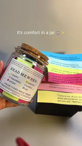 When life gets heavy, open this jar 🫙, bible verses in a jar ✨ #bibleversesinajar #bibleverses #bibleverse #versesfromthebible #bibleverseoftheday 