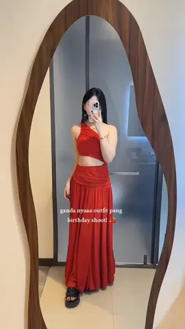 🍒 #longdress #reddress #fairydress 