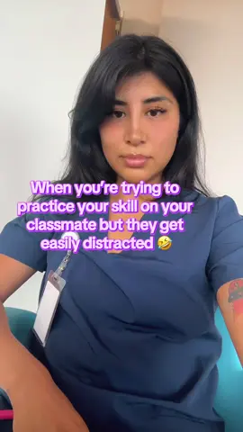 Haha plot twist I’m that classmate #nursingstudent 