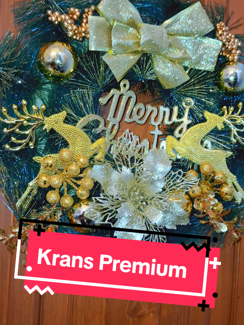 Rekomendasi Krans hiasan pintu premium.  #krans #hiasannatal #christmas 