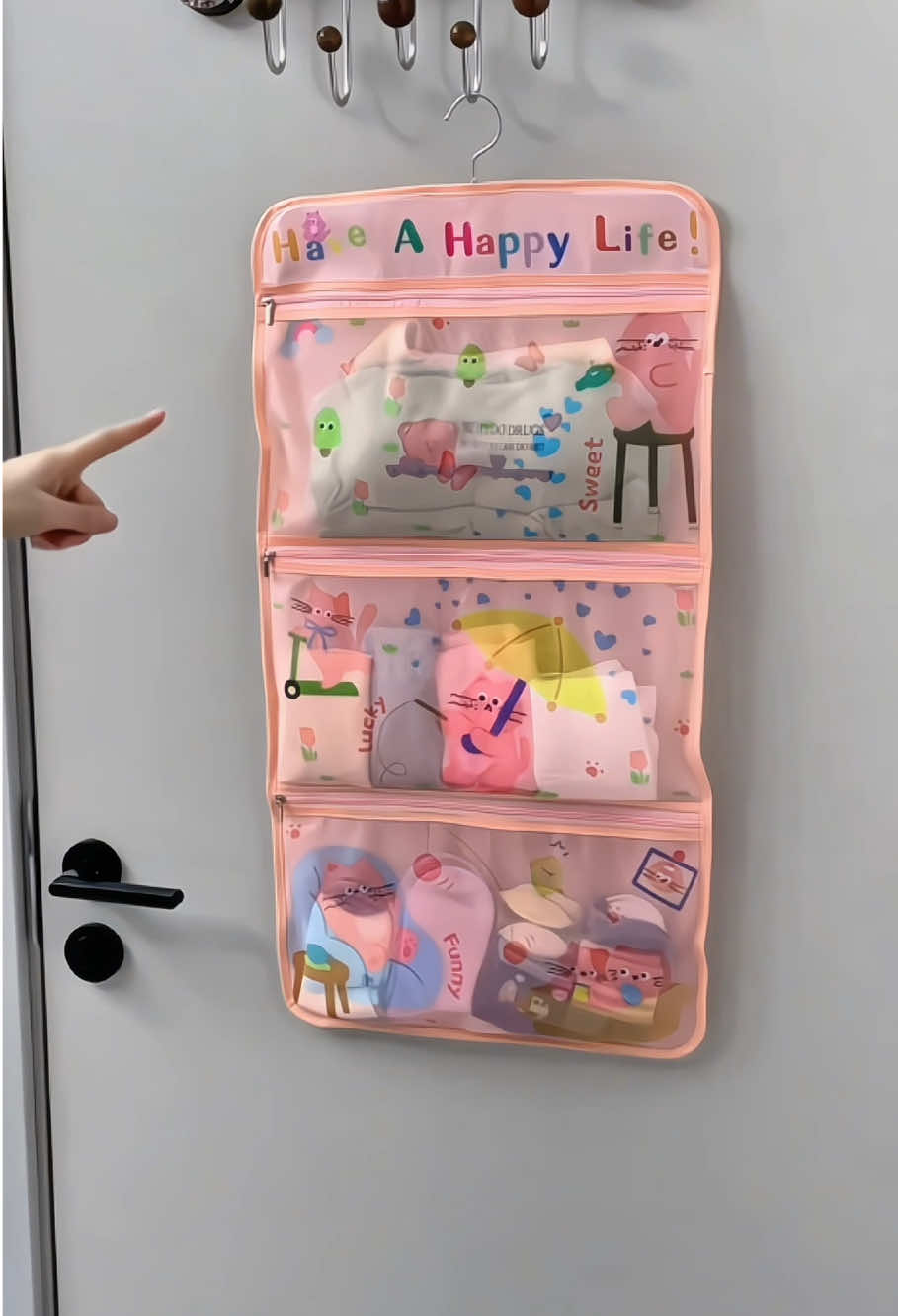 Túi treo tường đựng đồ, túi treo đựng đồ lót và tất có khoá kéo #tuidungdotreotuong #tuidungdolottattreotuong #tuitreotuong #tuidungdolottattreotuong #lalap1995 