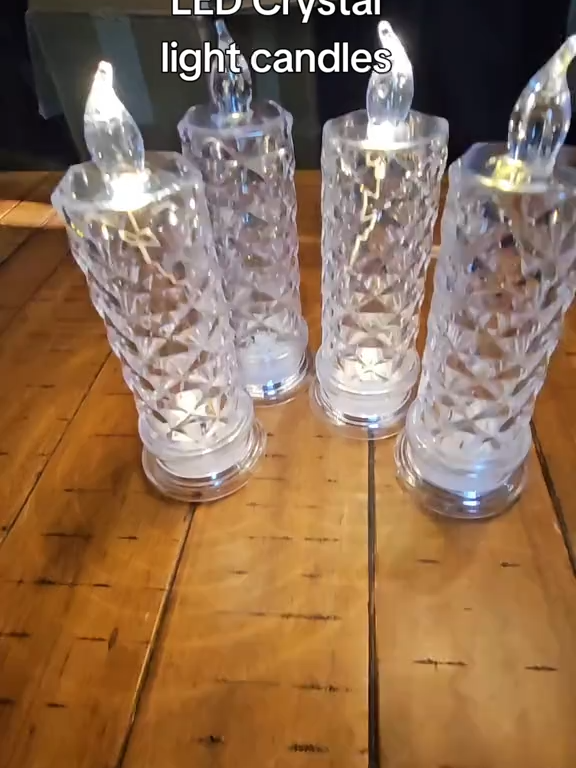 ✨LED Crystal Candle Lights- Romantic Tabletop Night Lights