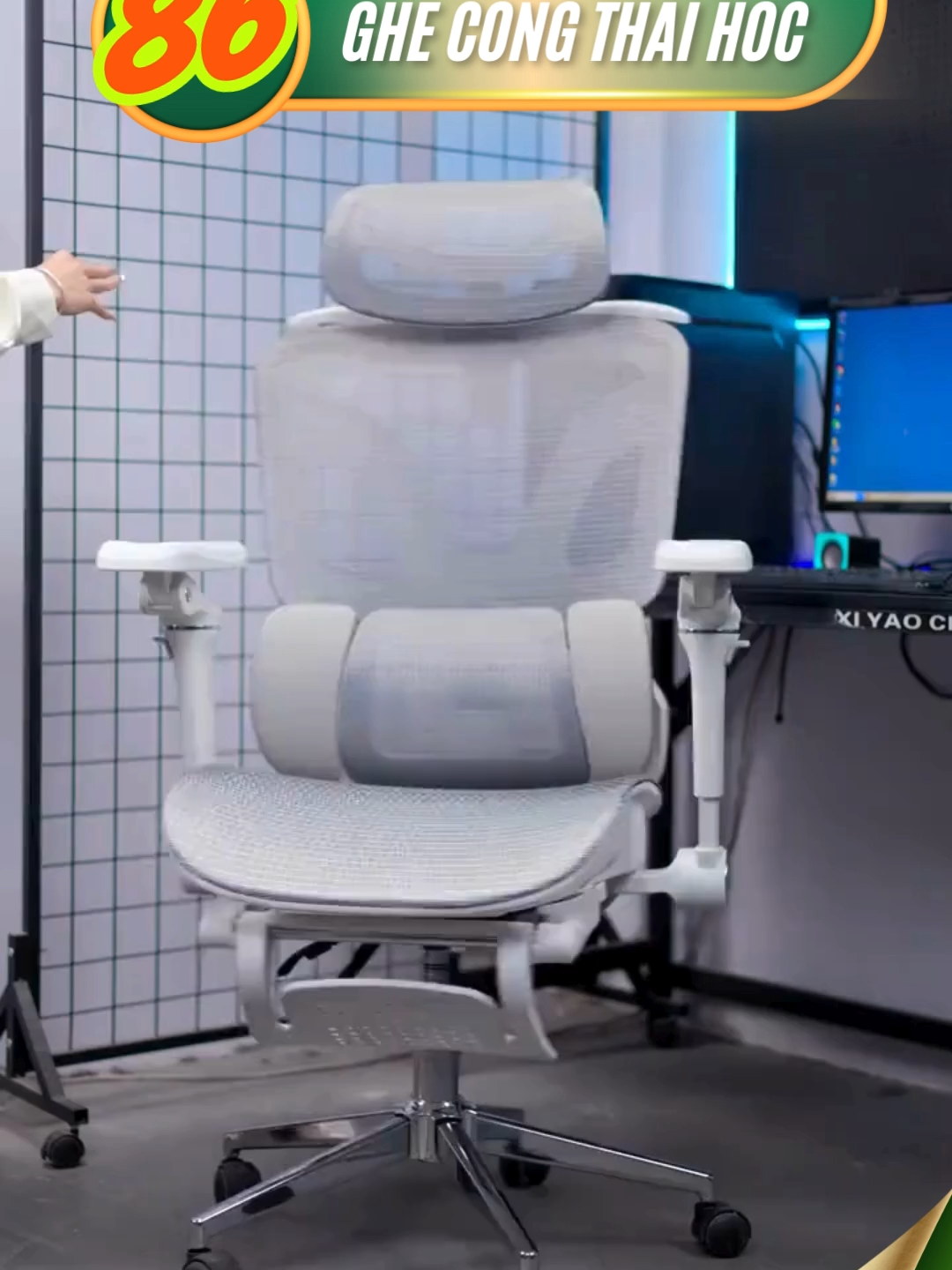 [CTH-86] Ghế Công Thái Học CTH-86  ,Ghế Văn Phòng Làm Việc, Ghế Chơi Game Thư Giãn Góc Ngả 135 Độ Có Gác Chân #ghegiamdoc #ghelamviec #ghevanphong #ghechoigame #ghecongthaihoc #GhếCôngTháiHọc #GhếVănPhòng #GhếErgonomic #GhếNgảLưng #GhếXoay #GhếCóGácChân #GhếThưGiãn #GhếMáyTính #GhếGaming #GhếLàmViệc #congthaihoc #gheda #decor #ghechutich