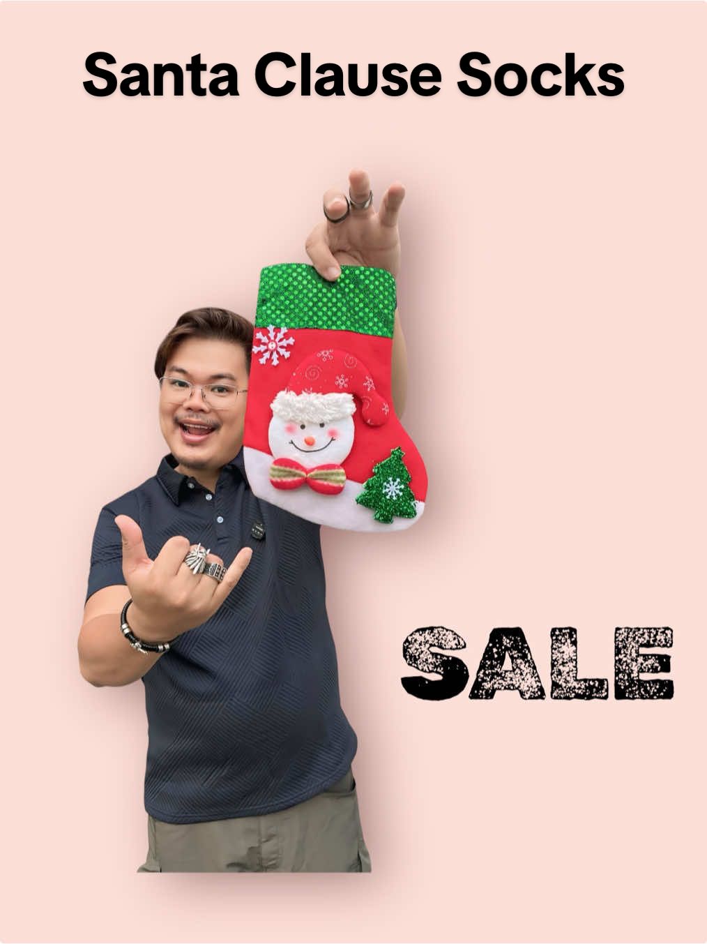 maganda at pwede na pag lagyan ng surprise na regalo itong santa clause socks #santaclause #christmassock #xmasdecor #christmasgift #homedecor 