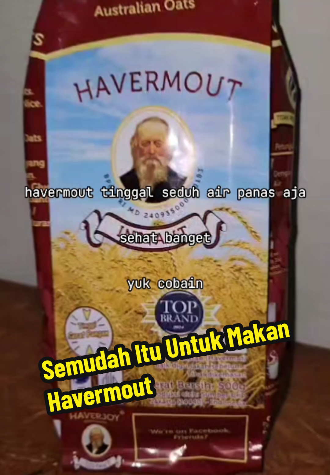 Sehatkan badan dari asupan kamu #havermout #haverjoy #gandum #milk #oat 