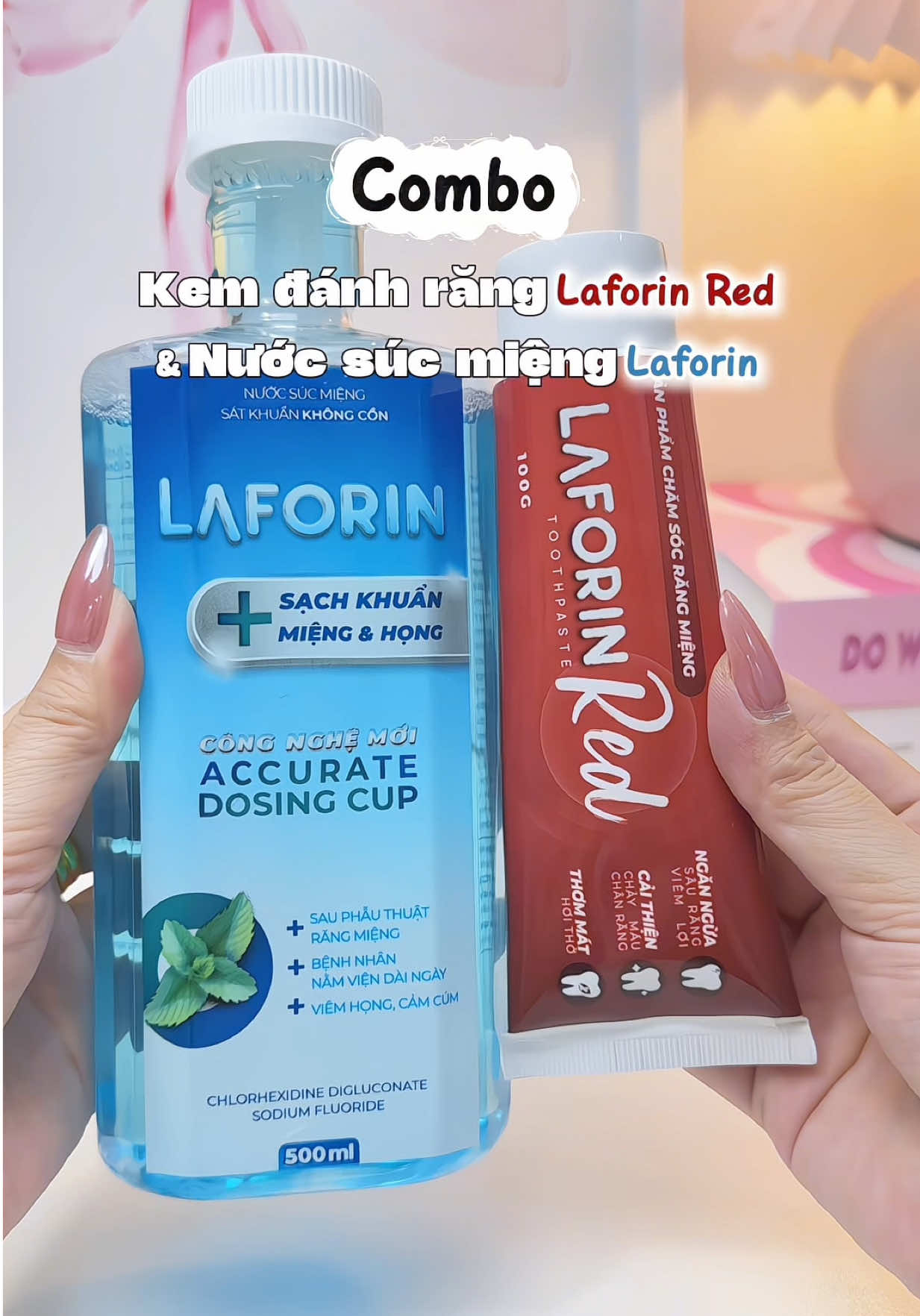 Bộ đôi kem đánh răng Laforin red & nước súc miệng Laforin  dùng thích lắm mấy bà ✨🤩 #mekemdaily #laforin #laforinred #laforinchlohexidine #review  