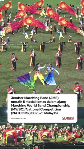 ikut bangga Jember Marching Band (JMB) Indonesia sukses meraih juara umum dengan  5 mendali Emas KALIAN HEBAT !!!🔥🥰 #gurumuda  #viral  #fyp  #jembermarchingfestival  #indonesia🇮🇩 