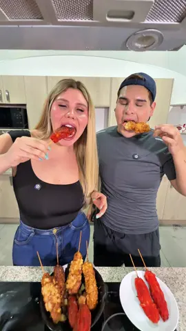 Preparando banderillas coreanas por primera vez🤠😋 Ft: Bymarcastaneda🥰