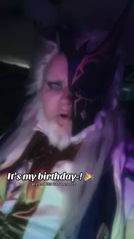 I’m officially old! Happy birthday to me ^.^ -I neeeed to film in Pierro again, I miss him and my ideas folder is 350 videos :/ but luckily my comms queue is PACKED #cosplay #pierro #GenshinImpact #fatui #thejester 
