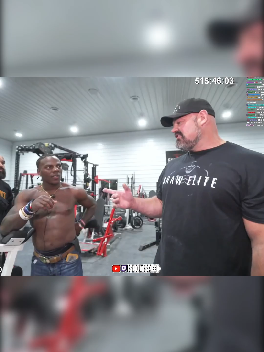 Speed really linked up with 4x World’s Strongest Man Brian Shaw and snapped a pic 😳📸 #IShowSpeed #BrianShaw #Strongman