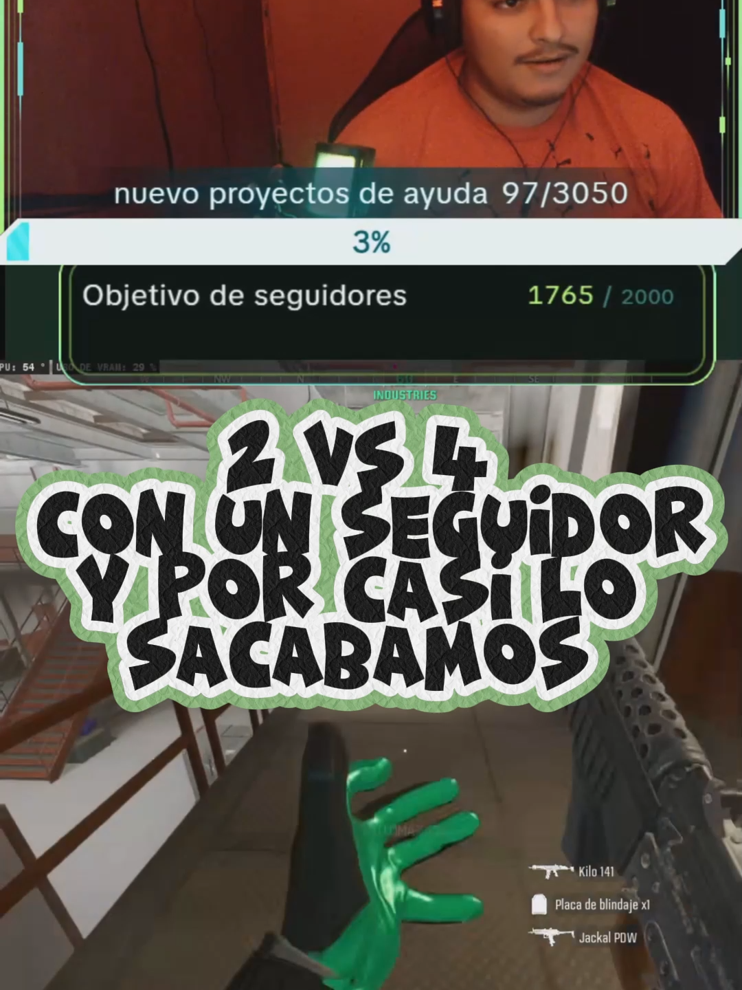 2 VS 4 CON SEGUIDOR #callofdutywarzone #callofduty #warzoneclips