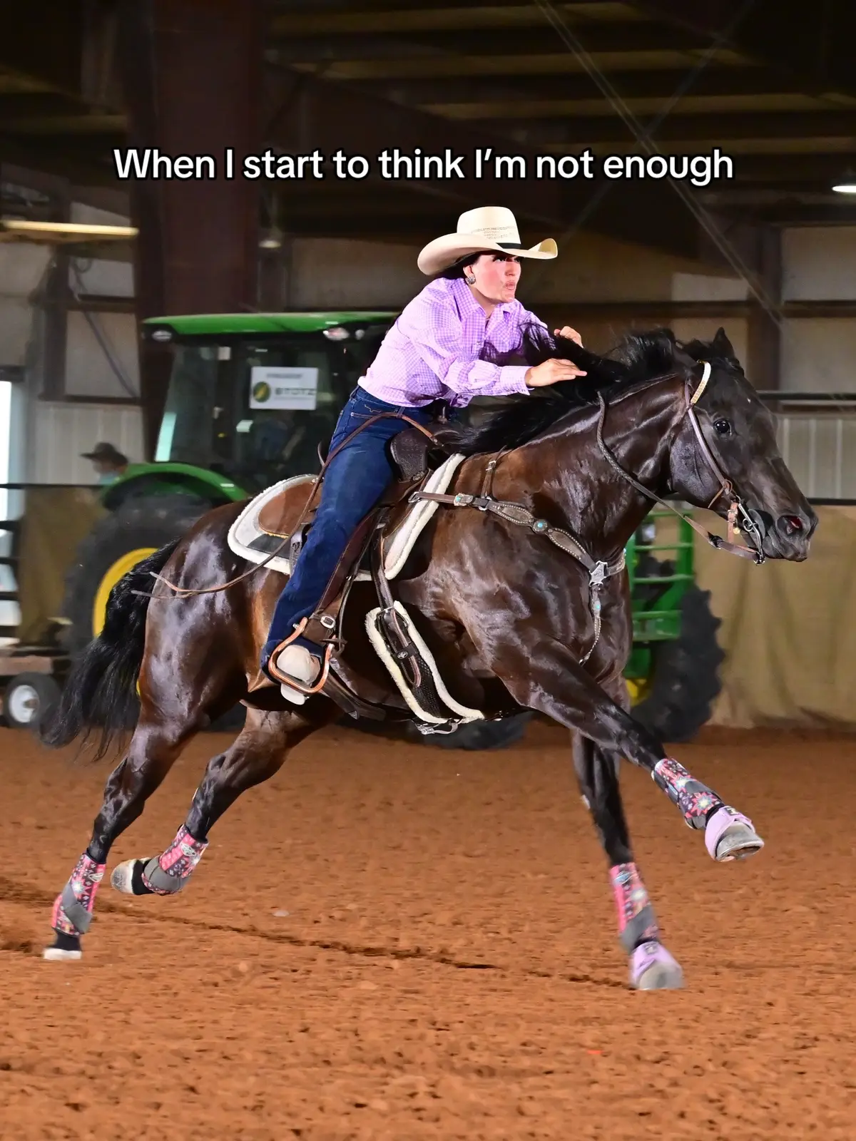 Sometimes we forget our impact. But then, my students remind me…I’m more than enough. I teach them to chase their dreams & passions, because sometimes those passions help get you through the darkest moments. Dreams & passions teach you patience, discipline & creates resilience. I’m always reminded to practice what I preach. #teacher #barrelracer #morethanenough #horse #teachersoftiktok 