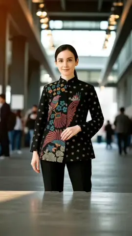 Batik Solo Trendy - Blouse Alissa Model Janggan Batik Katun Kerja Lapis Furing #blouse #blousebatik #batikkatun #batikkerja 