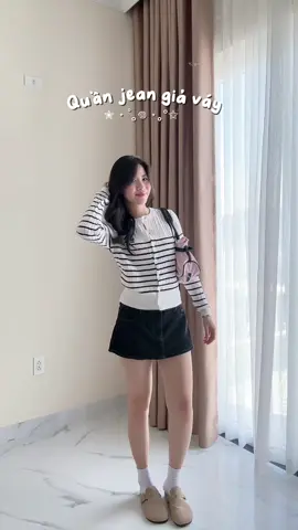 Quần váy chất jean #fypシ゚viral🖤tiktok #trending #outfit #xuhuong #calemclub 