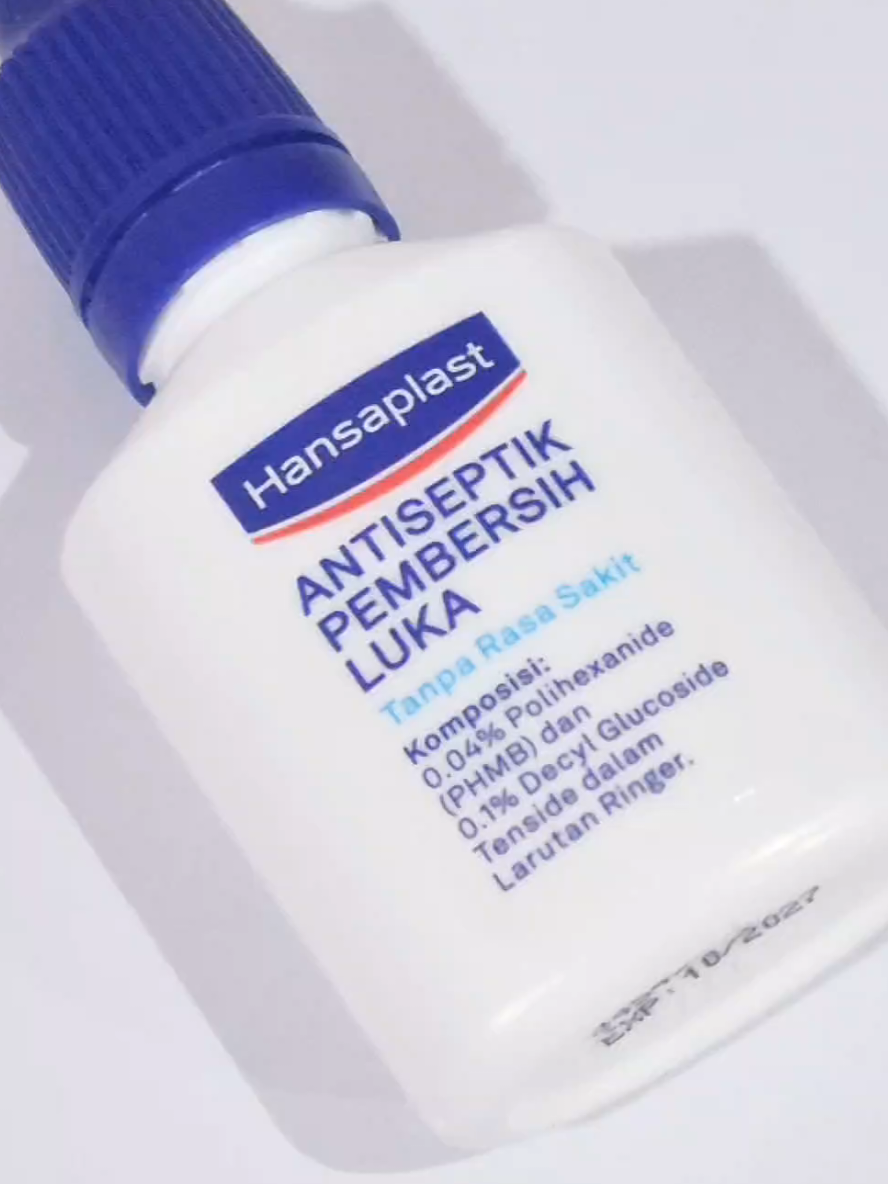 Sedikit luka bukan masalah, asal ada Hansaplast Antiseptik ✨ No perih, no worry tinggal tetes luka langsung bersih! 🌿@hansaplast_id  #acnepatch #acne #tenangbawahansaplast #healthfasterlikesecondskin #hansaplast 
