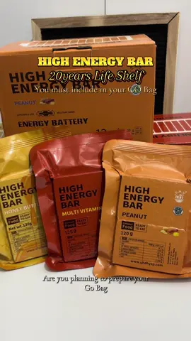 High Energy Bar👍🏻Dapat meron ka neto sa Go Bag mo👌🏼 #highenergybar #emergencyfood #survivalfood #hikingfood #gobag 