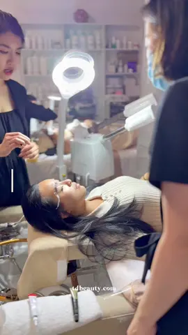 Brow lamination training Model practice at TD Beauty Spa #browlaminationtutorial 