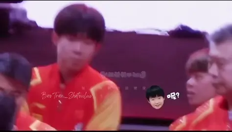 🦁: em nói zới chị thì đừng nói với cô ấy, cô ấy đánh chớt em=))). Không biết một năm ảnh bị doạ đánh chớt bao nhiêu lần nữa hahha #wangchuqin #sunyingsha #shatou #5114 