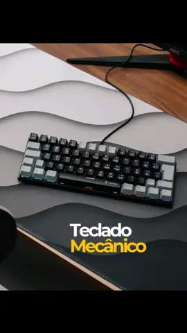 Teclado Mecânico Gamer Cinza 60% Hot Swap Switch brow Red Marrom Vermelho ABNT2 USB Titorion #tecladomecanico #tecladogamer #gamer #games #gameplay 