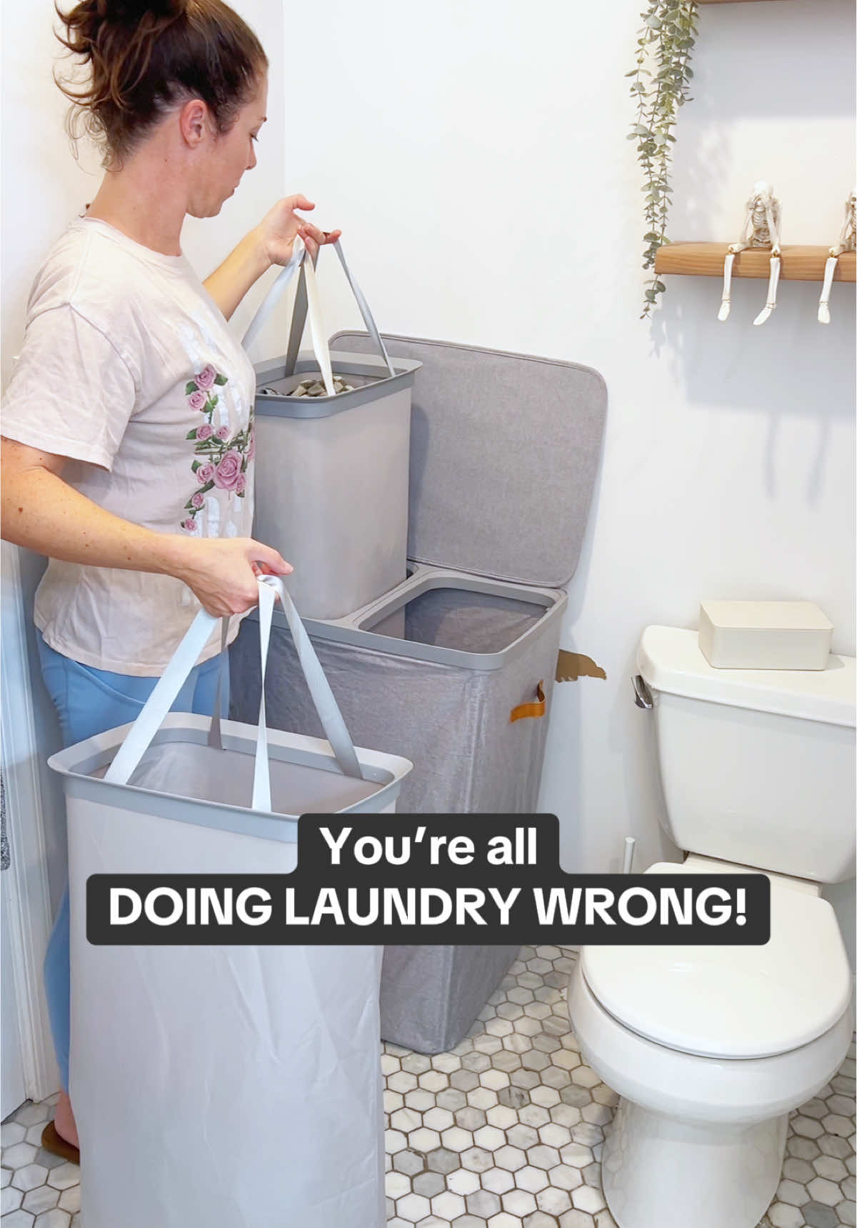 “Say goodbye to messy laundry piles! 🧺 This 2-compartment hamper makes sorting, carrying, and storing laundry SO easy. Pull-out bags, handles everywhere, dust-free lid, and water-repellent fabric—laundry just got smarter. On sale now—grab yours before it’s gone! #LaundryHacks #MomLifeMadeEasy #hamper #LaundryDayMadeSimple #LaundryRoomGoals 