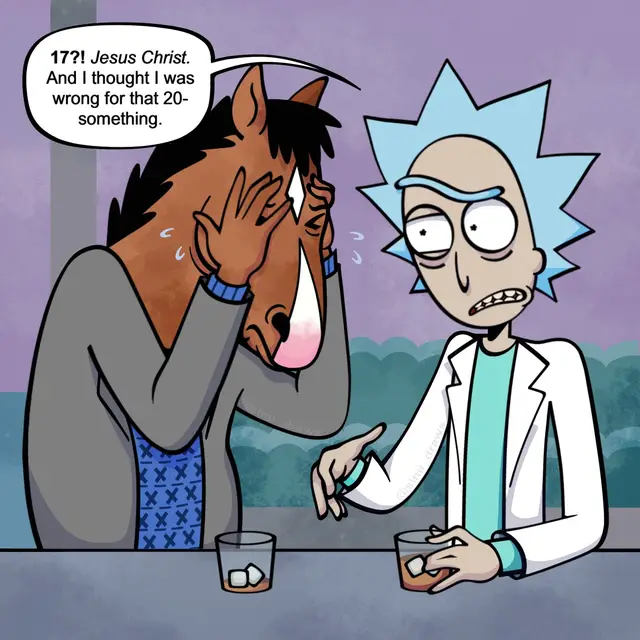 i got more but didn’t want the vibes to clash so gonna post the rest soon #rickandmorty #rickandmortyfanart #bojackhorseman #fyp #xyzbca 