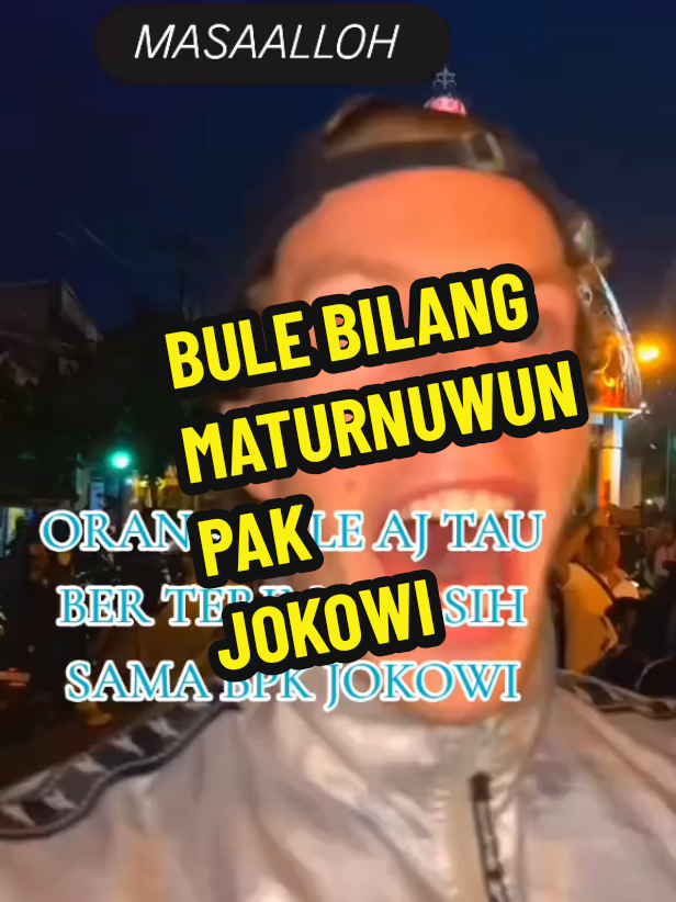 Bule Teriak2 Manggil Pak Jokowi #jokowi 