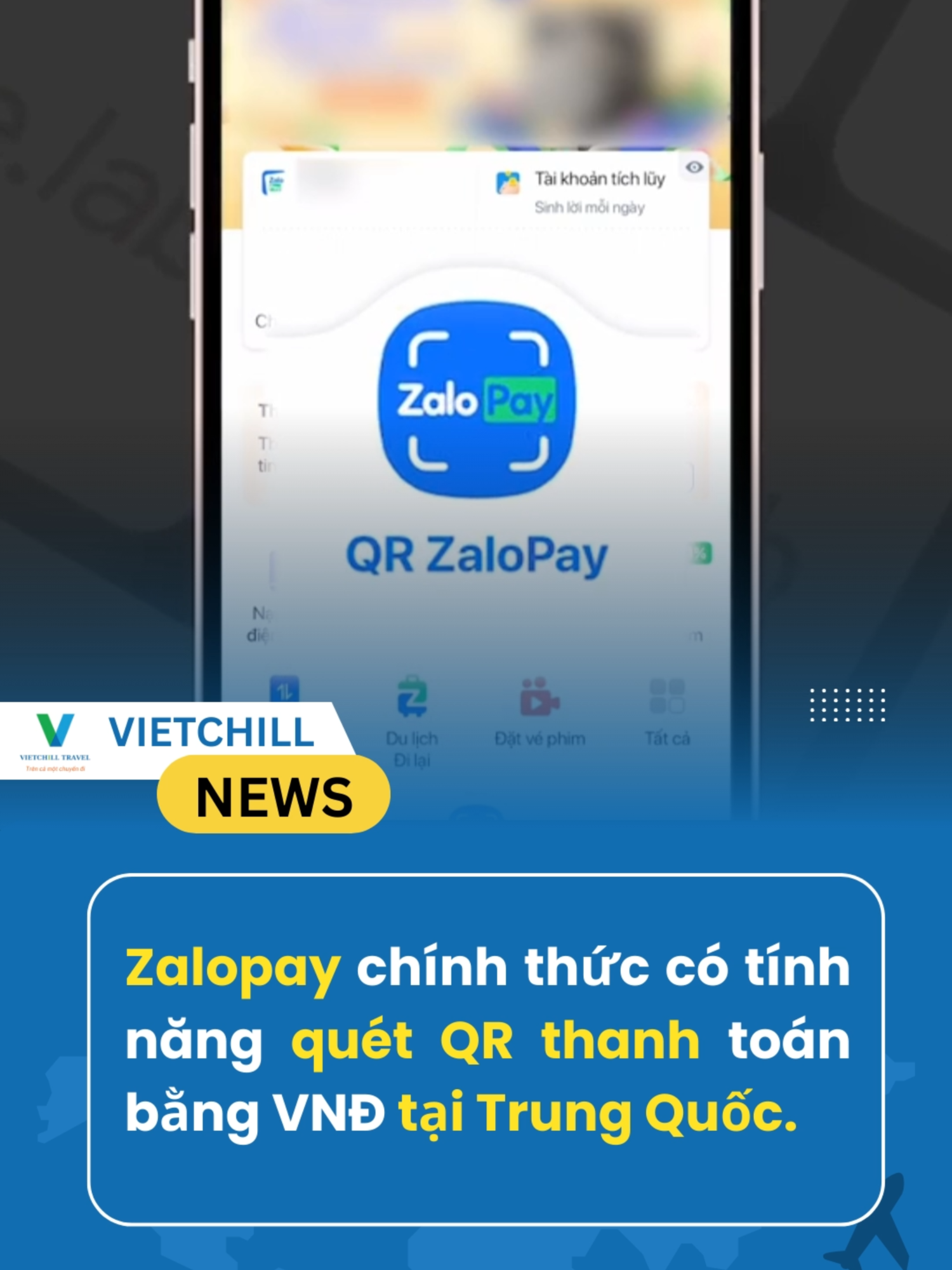 ZaloPay chính thức đã có thể thay bằng bằn VNĐ tại Trung Quốc.  Nay đi du lịch không cần lo đổi tiền hay mở thẻ quốc tế nữa rồi. Càng ngày càng tiện lợi các bác nhỉ!!! ##vietchilltravel #vietchill #dulich #xuhuong #fyp #khampha #zalo #zalopay #trending #trungquoc #trunghoa
