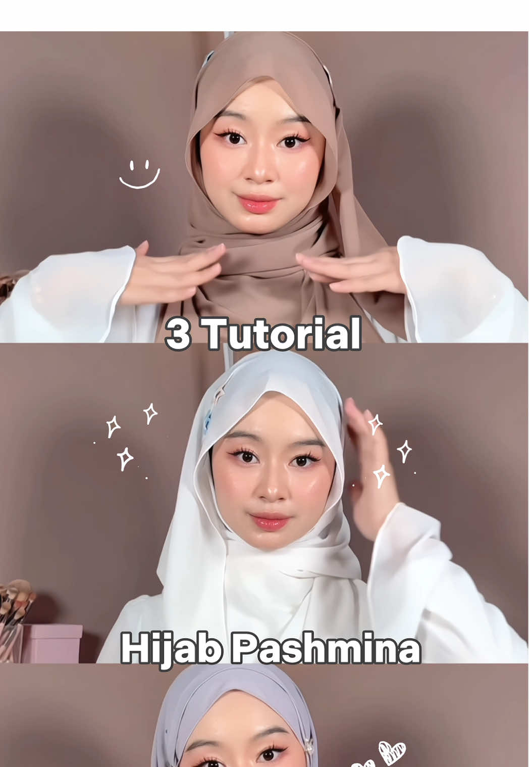 Gaya boleh berubah, tapi pashmina selalu jadi andalan🥰✨🫶🏻💕#tutorialpashmina #hijabstyle #hijab 