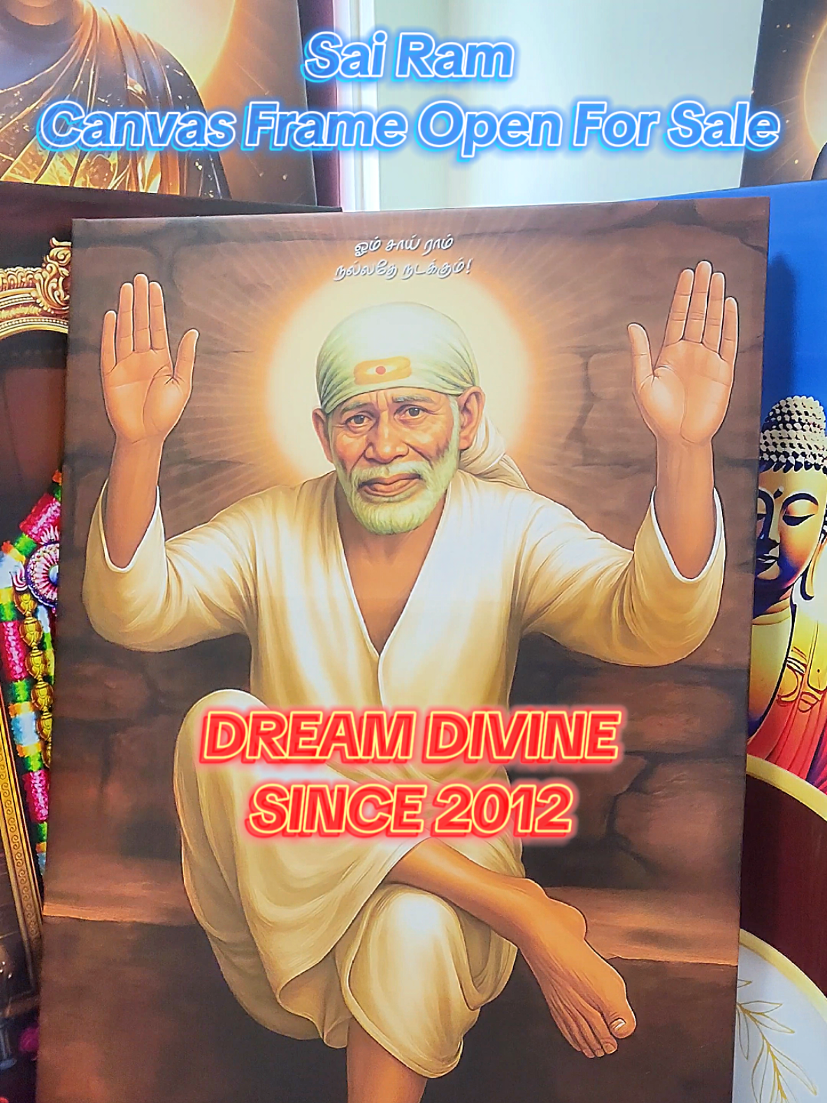 Om Sai Ram! ஓம் சாய் ராம்! Open for Sales. #sai #ram #baba #saibaba #nila @DSV FILM PRODUCTION @Dollys Destiny @Flash Photography @DREAM DESIGNS @Kaalesh @ Prabanjas Store 
