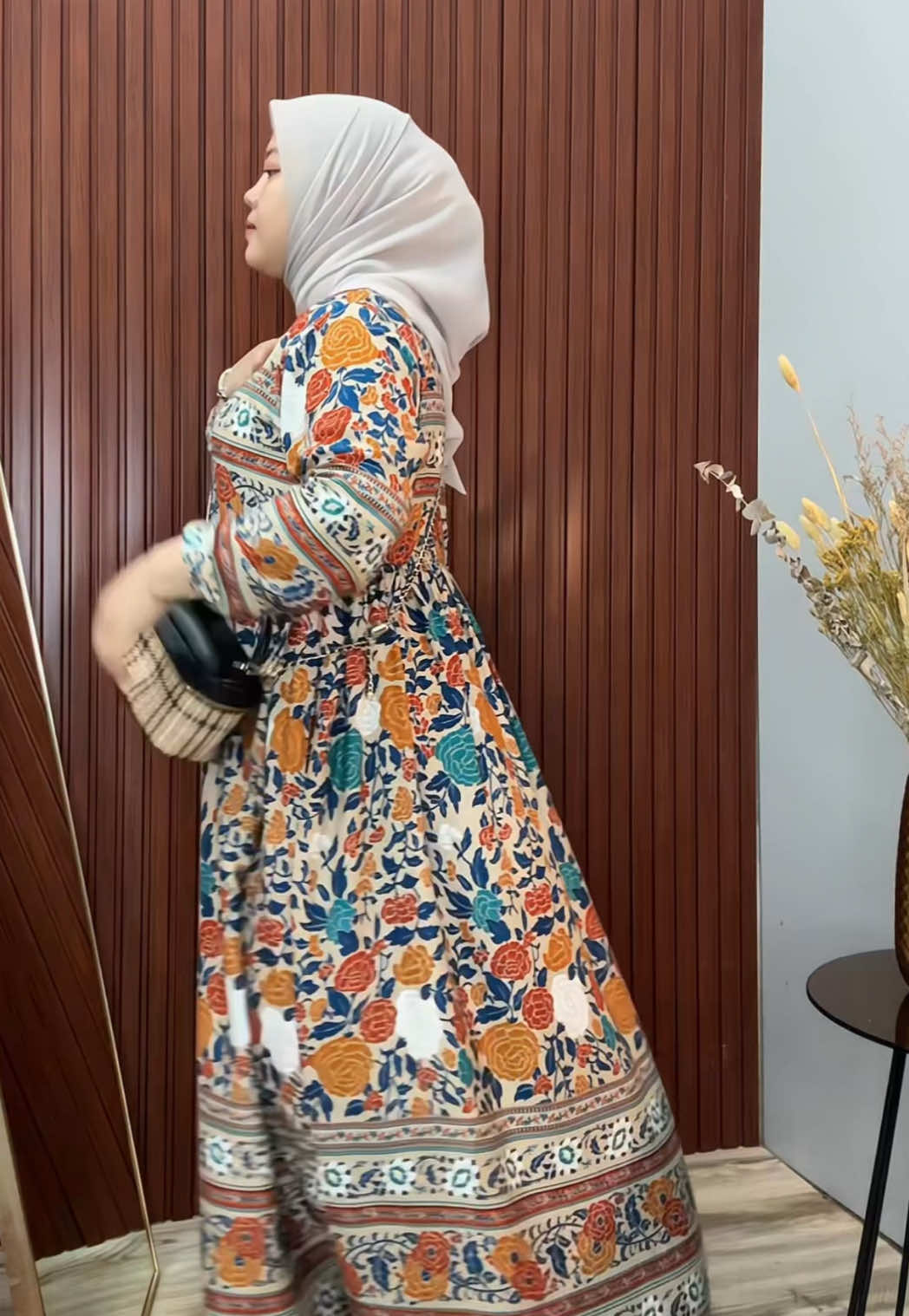 simpel midi dress rayon ukuran lengkap dari L - 4xL 🫶 #mididress #outfitideas #gamisrayon 