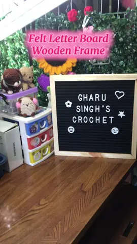 Felt Letter Board Wooden Frame🥰