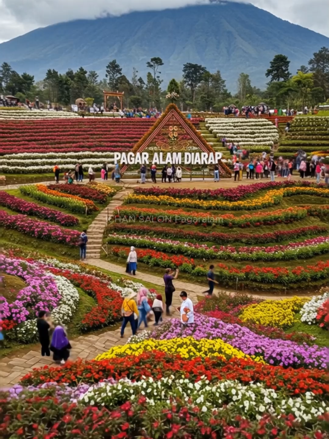 PAGAR ALAM DIARAP  #tamanbunga #pagaralam #ai