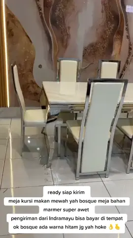 ready siap kirim meja kursi makan mewah #resellerolshopmeubel #mejakursimakan #tiktokfypviral #tiktokfyp #tkwtaiwanindonesia🇹🇼🇮🇩 