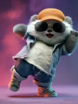 dancing with the panda. due it  #cuteanimation #dancing #aianimation #aivideo #aitime 