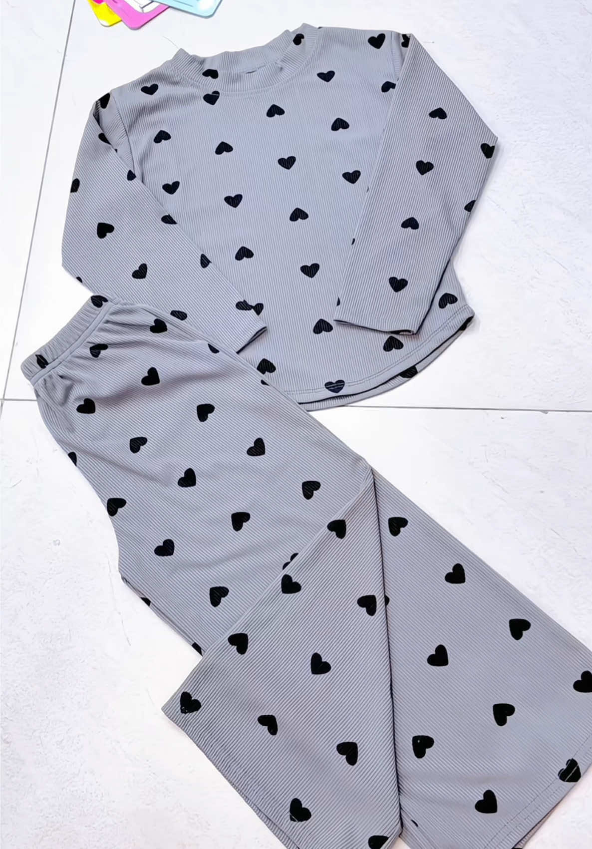 Bộ thun tăm lạnh dài tay cho bé gái #xuhuong #bobegai #bodaitaychobe #thoitrangbegai #thunlanh 