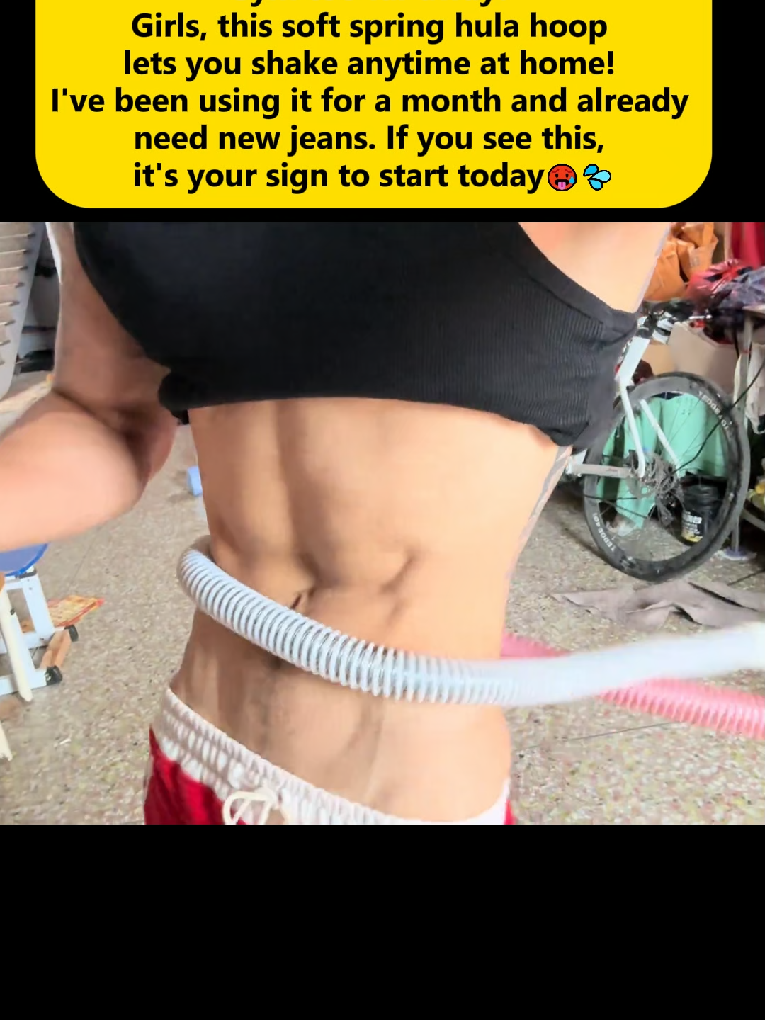 15-Min Fat Burn Challenge! Soft Spring Hula Hoop, Lose 3cm Waist in a Month💪 #BellyFatBlaster#luckybody #abworkout #CampingLife