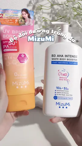 MizuMi bộ đôi dưỡng sáng da và chống nắng hiệu quả ✨ #tiktok #xuhuong #kbeauty #embununbox #unboxing 