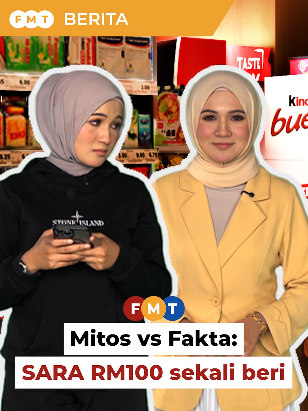 Mitos vs Fakta: SARA RM100 sekali beri Jom kita betulkan salah faham pasal bantuan RM100 SARA: Kita bongkar mitos dengan fakta ringkas, supaya anda tak mudah ditipu oleh ‘scammer’ atau terpedaya dengan berita palsu. #BeritaFMT #Mitos #Fakta #BantuanSara #fyp #BeritaDiTiktok #TrendingNewsMalaysia