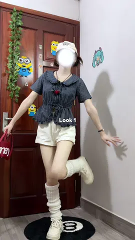 Sơ mi cổ sen thắt nơ có thêm rút eo xinh nè ִֶָ. ࣪ ִֶָ🪽་༘࿐˚.🎀༘⋆@Timo đây nè #OOTD #fypシ゚ #outfitideas #phoidoxinh #review 