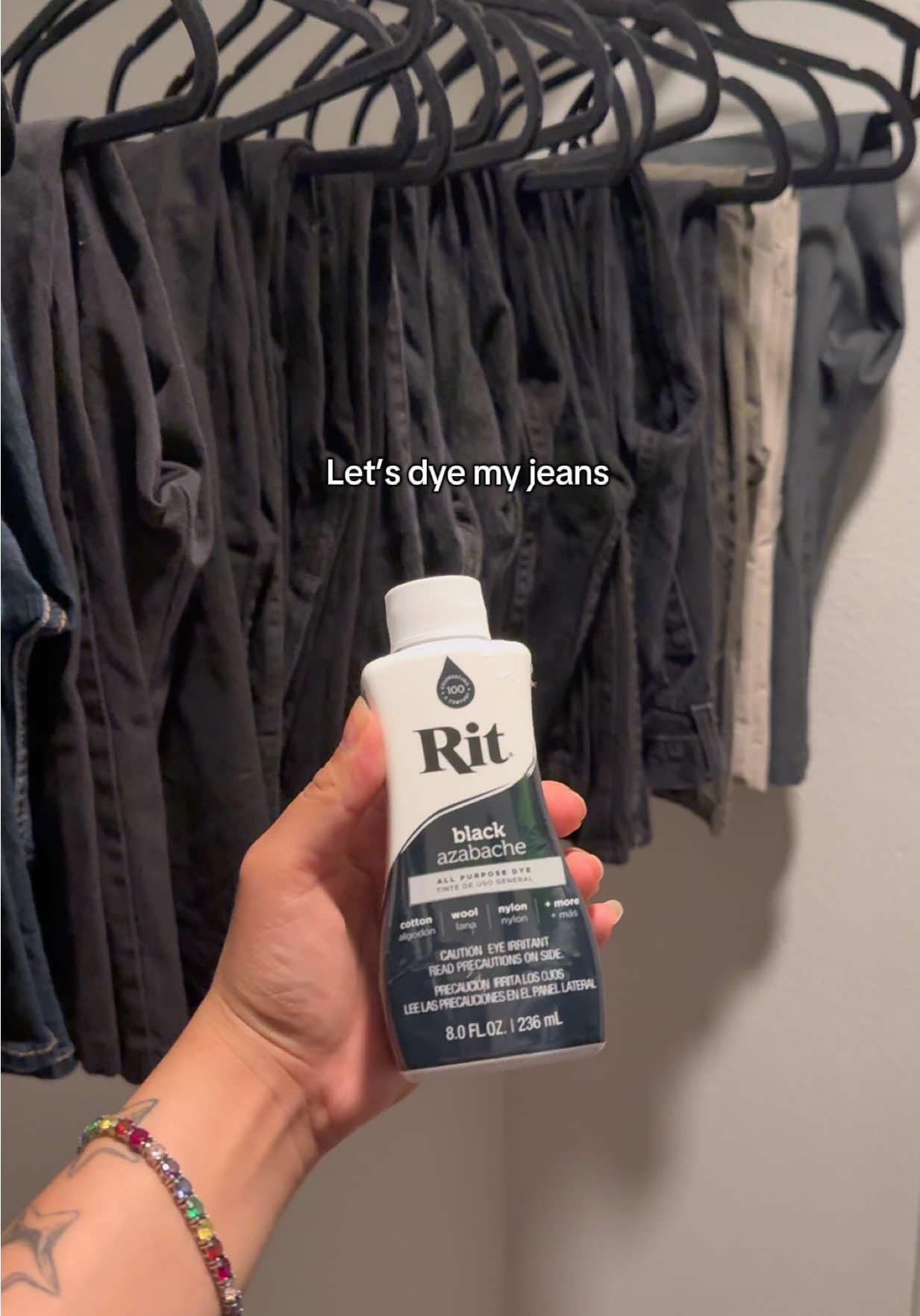 #ritdye #jeans #dying #blackpants #fyp 