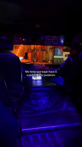 Me tenía que bajar hace 5 cuadras.