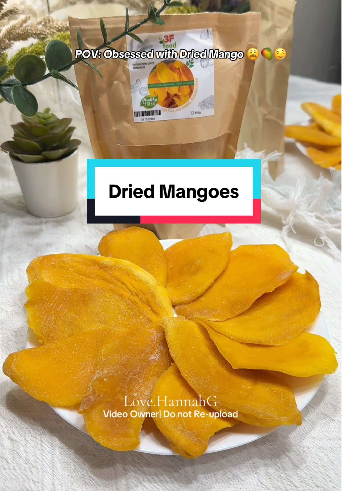 My all time favorite snack - Dried Mangoes!😩🥭🤤  #driedmango #3fdriedmango #driedmangoes #fruitsnack #driedfruit 